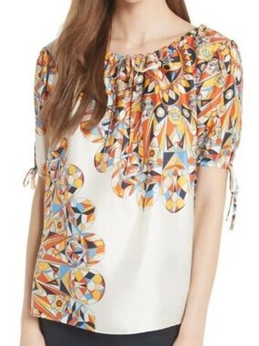 Tory Burch Silk Alyssa Blouse Size 4